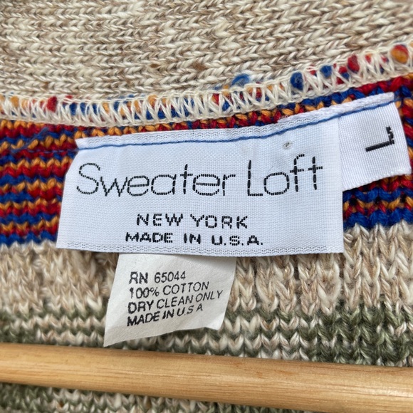 Southwestern Knit Sweater Vest - Vintage Sweater Loft - Size Large - Picture 4 of 5